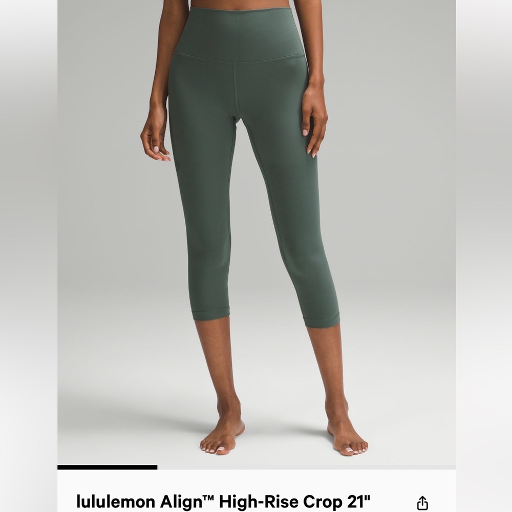 Lululemon align high rise crop 21”